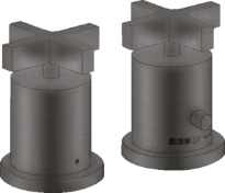Axor Citterio robinet thermostatique bain chromé noir brossé