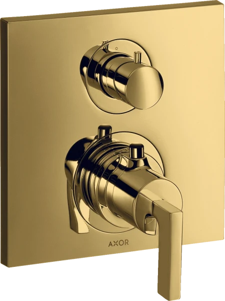THERMOSTAT A ENCASTRER AXOR CITTERIO polished gold optic