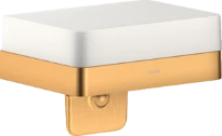 DISTRIBUTEUR SAVON AXOR UNIVERSAL 15 - 9,9 ! cm 180 ML brushed gold optic avec tablette