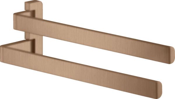 Axor Universal porte-serviettes double 40,9 - 12  cm pivotant et or rouge brossé