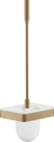 PORTE BROSSE WC AXOR UNIVERSAL 11 - 46,5 ! cm brushed bronze verre montage mural