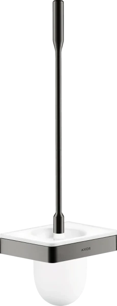 PORTE BROSSE WC AXOR UNIVERSAL 11 - 46,5 ! cm polished black chrome verre montage mural