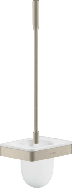 PORTE BROSSE WC AXOR UNIVERSAL 11 - 46,5 ! cm brushed nickel verre montage mural
