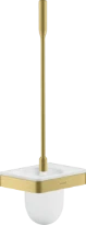 PORTE BROSSE WC AXOR UNIVERSAL 11 - 46,5 ! cm brushed brass verre montage mural