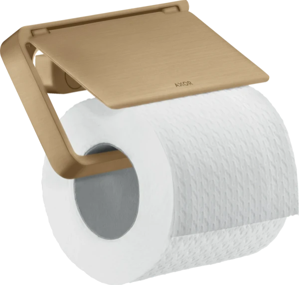 Axor Universal porte-rouleau 13,5 - 8  cm bronze brossé avec couvercle
