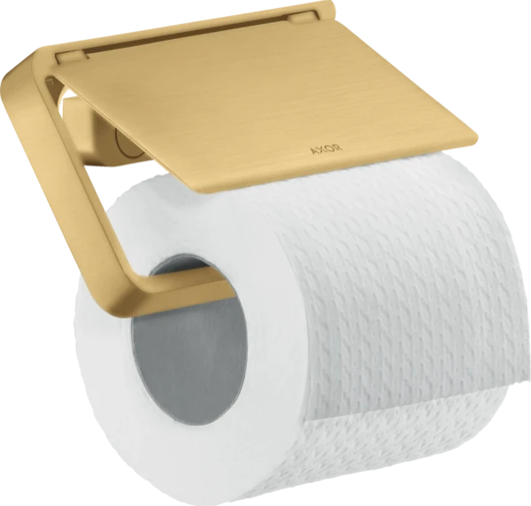 PORTE PAPIER WC AXOR UNIVERSAL 13,5 - 8 ! cm brushed gold optic avec couvercle