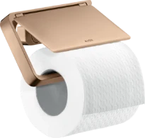 PORTE PAPIER WC AXOR UNIVERSAL 13,5 - 8 ! cm polished red gold avec couvercle