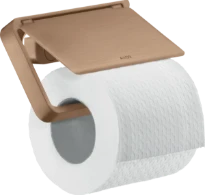 PORTE PAPIER WC AXOR UNIVERSAL 13,5 - 8 ! cm brushed red gold avec couvercle