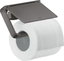 PORTE PAPIER WC AXOR UNIVERSAL 13,5 - 8 ! cm brushed black chrome avec couvercle