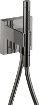 AXOR Starck Porter Unit avec douche à main "tube" Polished Black Chrome