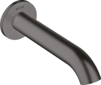 Axor Uno bec pour bain courbé chromé noir brossé