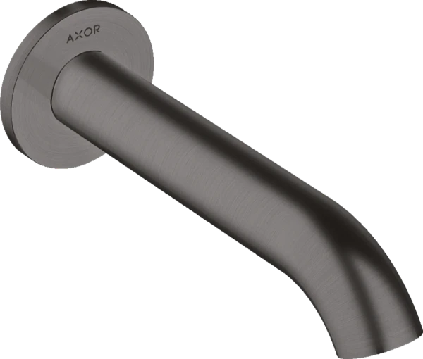Axor Uno Baduitloop gebogen - Brushed Black Chrome