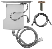 GESSI Anello Système de récupération eau pour flexible de douchette bain-douche, installation sur plan latéral à la bagnoire. Non compatible avec 01669, 01658, 01663 et 01664. Cuivre Brossé PVD