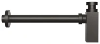 Gessi Technical Accessories Eleganza Total Look Siphon 1 1/4”. Black Metal Brossé PVD