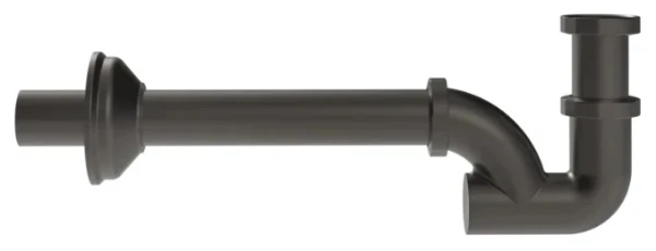 GESSI Technical Accessories Siphon 1 1/4”. Black Metal Brossé PVD