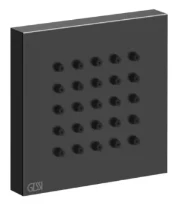 Gessi Rettangolo Shower Douchette latérale Black Metal PVD