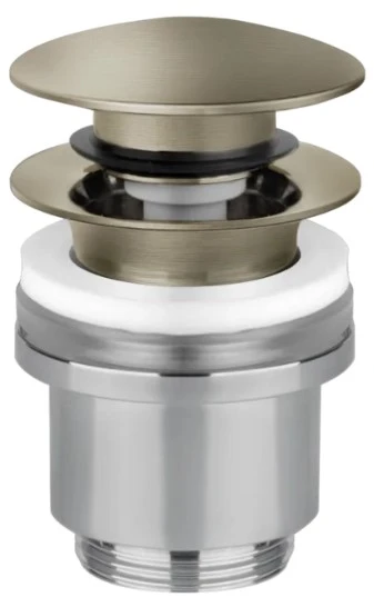 Gessi Technical Accessories Afvoerplug "Stop&Go" Wastafel zonder overloop Finox Brushed Nickel