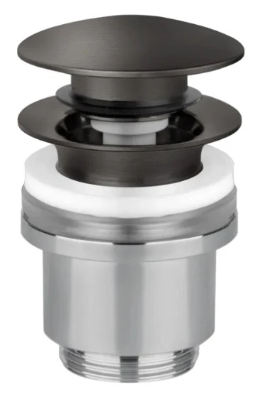 Gessi Technical Accessories Afvoerplug "Stop&Go" Wastafel zonder overloop Geb. Zwart Metaal PVD