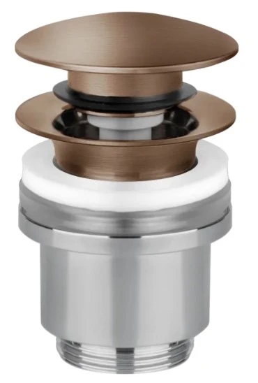 Gessi Technical Accessories Afvoerplug "Stop&Go" Wastafel zonder overloop Geb. Koper PVD