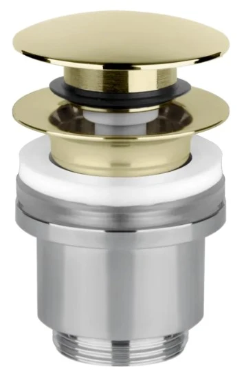 GESSI Technical Accessories Bonde automatique “Stop&Go” pour lavabo sans trop plein. Brass PVD