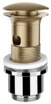 Gessi Technical Accessories Bonde automatique “Stop&Go” pour lavabo avec trop plein. Warm Bronze Br. PVD