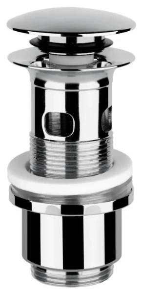 GESSI Technical Accessories Bonde automatique “Stop&Go” pour lavabo avec trop plein. chromé