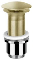 Gessi Technical Accessories Bonde automatique “Stop&Go” pour lavabo sans trop plein. laiton brossé PVD