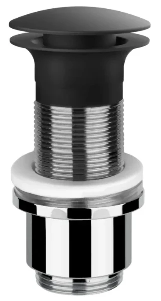 Gessi Technical Accessories Bonde automatique “Stop&Go” pour lavabo sans trop plein. Noir XL
