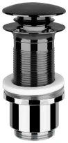 GESSI Technical Accessories Bonde automatique “Stop&Go” pour lavabo sans trop plein. Black Metal PVD