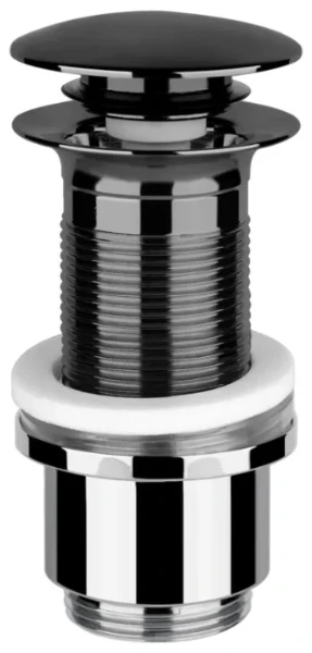 GESSI Technical Accessories Bonde automatique “Stop&Go” pour lavabo sans trop plein. Black Metal PVD