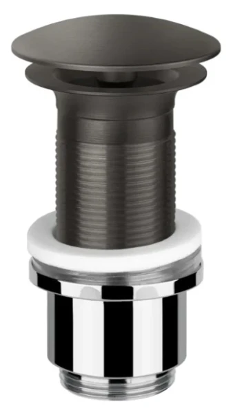 Gessi Technical Accessories Afvoerplug "Stop&Go" Wastafel zonder overloop Geb. Zwart Metaal PVD