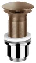 Gessi Technical Accessories Bonde automatique “Stop&Go” pour lavabo sans trop plein. Cuivre Brossé PVD