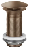 Gessi Technical Accessories Bonde pour lavabo sans trop plein, vidage libre. Cuivre Brossé PVD
