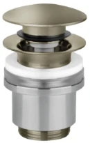 GESSI Technical Accessories Bonde automatique “Stop&Go” pour lavabo avec trop plein. Finox Brushed Nickel