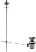 GESSI Technical Accessories Vidage pour lavabo, ouverture manuelle sur plan Cuivre Brossé PVD