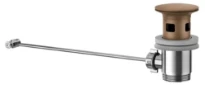 GESSI Technical Accessories Vidage pour lavabo 1 1/4" avec trop plein pour 41405 et 41406. Cuivre Brossé PVD