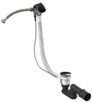 GESSI Technical Accessories Vidage en polyéthyléne pour baignoire avec clapet trop-plein. Longueur 70 m. chromé