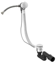 Gessi Technical Accessories Vidage en polyéthyléne pour baignoire avec clapet trop-plein. Longueur 70 m. Blanc CN