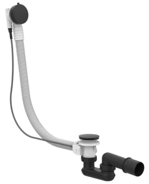 Gessi Technical Accessories Vidage en polyéthyléne pour baignoire. Longueur 57,5 m. Noir XL