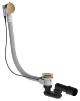 Gessi Technical Accessories Vidage en polyéthyléne pour baignoire. Longueur 57,5 m. Warm Bronze Br. PVD
