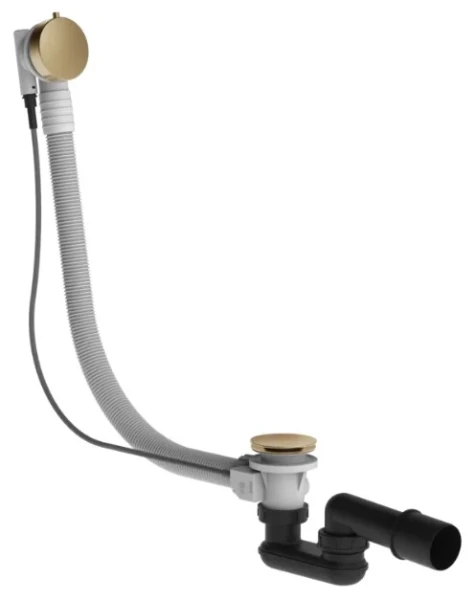 Gessi Technical Accessories Vidage en polyéthyléne pour baignoire. Longueur 57,5 m. Warm Bronze Br. PVD