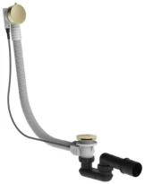 Gessi Technical Accessories Vidage en polyéthyléne pour baignoire. Longueur 57,5 m. laiton brossé PVD