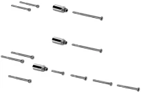GESSI Technical Accessories Rallonge hauteur 25 mm pour mitigeur thermostatique haut débit avec inverseur. chromé