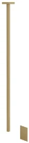 GESSI Rettangolo Partie apparente pour Robinet éléctronique avec fixation au plafond, longueur à la demande, réglage de la température et du débit avec robinets sous-lavabo Warm Bronze Br. PVD