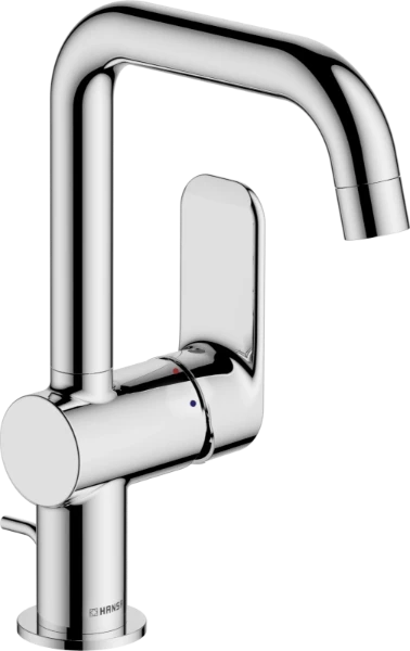 Hansa Hansabasic mitigeur lavabo avec levier latéral - avec clic-clac - chromé