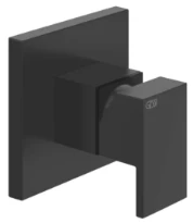 GESSI Rettangolo Parties apparentes pour mitigeur mural, 1 sortie. Noir XL