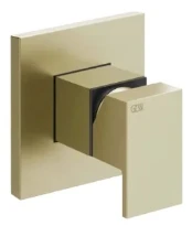 GESSI Rettangolo Parties apparentes pour mitigeur mural, 1 sortie. Brushed Brass PVD