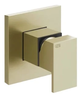 GESSI Rettangolo Parties apparentes pour mitigeur mural, 1 sortie. Brushed Brass PVD