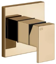 GESSI Rettangolo Parties apparentes pour mitigeur mural, 1 sortie. Warm Bronze PVD