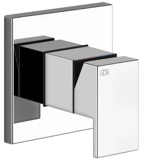 GESSI Rettangolo Parties apparentes pour mitigeur mural, 1 sortie. chromé